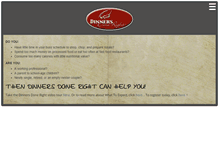 Tablet Screenshot of dinnersdoneright.com